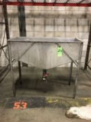 S/S Conical Bottom Sink, with Drain Valve