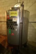 55 Gal. S/S Vertical Tank, Single-Wall, Dims.: 90