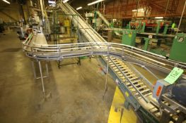 Aprox. 18' S/S Product Conveyor and Power Conveyor, with Drives, Stands and 3