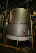 10,350 Gal. S/S Vertical Tank, Single-Wall, Dims.: 15' H x 153