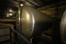 Perma-San 2,650 Gal. Horizontal S/S Tank, Single-Wall, M/N 2630-H, S/N 16798-2, Dims.: 78