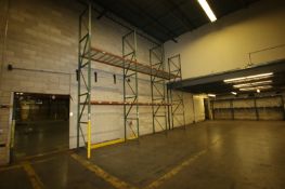2-Section of Pallet Racking, with (8) 18' Uprights, and (6) Sets of Cross Beams
