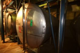 Perma-San 2,650 Gal. Horizontal S/S Tank, Single-Wall, M/N 2630-H, S/N 16798-4, Dims.: 78