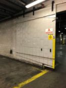 Fire Door with Counterweight and Rollers (NOTE: Located Near Rear of Production Floor)