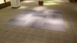 Gorgeous Blue and Grey Multi-tone Carpet 10x10 (composed of 9 carpet squares) Rigging Cost: $15