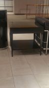 Black Laminated End Tables 24x24x22.5 Rigging Cost: $15