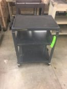 3 Shelf 4 Wheel Cart, Metal Rigging Cost: $5