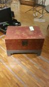 Neiman Marcus Exclusive Leather Wrapped Red Chest with Dragon Motif Rigging Cost: $10
