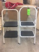 2 Step Fold Out Step Ladder, Metal Rigging Cost: $5