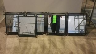 Black Framed Square Glass Mirrors Rigging Cost: $15 Bubble wrap NOT INCLUDED. Additional $20 to have