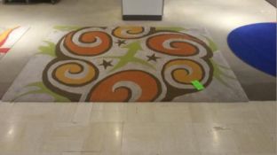 6'x8' Handmade Patterned Woolen Rug Rigging Cost: $10