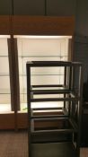 2'x4'x8' Wood Display Cabinet with (3) Glass Shelves and Top and bottom Lighting Rigging Cost: $35