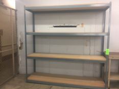 4 Shelf Wood w/ Metal Frame Rack 95