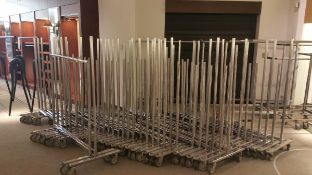 Lockwood Engineering 5' Adjustable Height Clothing Racks on Casters Rigging Cost: $35