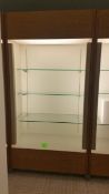 2'x4'x8' Wood Display Cabinet with (3) Glass Shelves and Top and bottom Lighting Rigging Cost: $35
