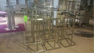 Chrome and Steel Four-sided Adjustable Height Clothing trees Rigging Cost: $15