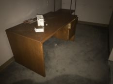 Contents of Office including Desk and Multi Tier Storage Rack