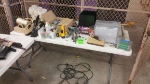 6' Folding Tables with contents including 30