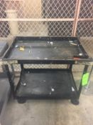 2 Shelf 4 Wheel Cart, Metal Rigging Cost: $5