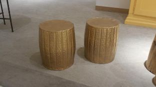 Hammer Finished Copper Colored 13.5x18 Stools Rigging Cost: $10