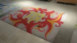 6'x8' Handmade Patterned Woolen Rug Rigging Cost: $10