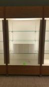 2'x4'x8' Wood Display Cabinet with (3) Glass Shelves and Top and bottom Lighting Rigging Cost: $35