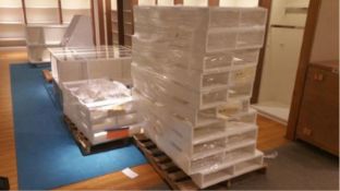 19 Painted White Pallets Rigging Cost: $35