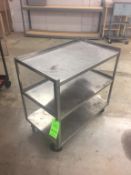 3 Shelf 4 Wheel Cart, Metal Rigging Cost: $5