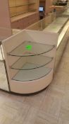 Corner Unit with (3) Glass Shelves Rigging Cost: $35