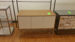 White and Wood console