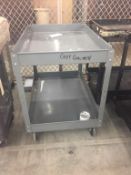 2 Shelf 4 Wheel Cart, Metal Rigging Cost: $5