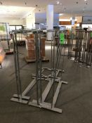 (9) Various Sizes Chrome Clothing Trees Rigging Cost: $25