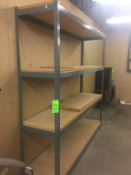 4 Shelf Wood w/ Metal Frame Rack 95