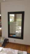78x48 Louvre Style Mirror with Beveled Edge Rigging Cost: $35