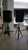 Complete PA System in hard case on casters withFurman RP-8 Power Conditioner, Newmark CDN25 CD