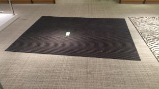 MacKenzie Childs Rug with Woven Interior and Checkered Border 8'x12' Rigging Cost: $10