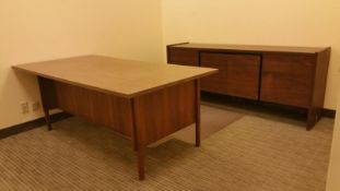 Mid Century Modern Office Desk and Bureau Rigging Cost: $35