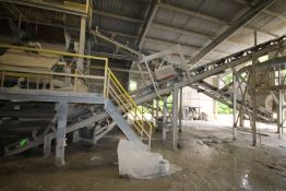 Aprox. 50' L Product Return Conveyor with On-Line Eric Magnet, Magnet Dims.: 32