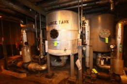 Schmidt Aprox. 55” H x 54” W Surge Tank, Mfg. #E2394-3, Design Pressure Temp 10 psig @ 68 Degree