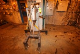 Aprox. 22” H x 10” W Inline Portable S/S Filter (NOTE: Missing Cover)