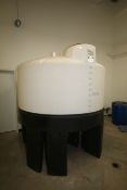 ProTank 1,600 Gal. Plastic Storage Tank, Mounted on Plastic Stand, LOCATED SOUTH PLAINFIELD, NJ