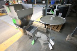 (5) Pcs. - (4) S/S Funnels and (1) Barrel Mixer Agitator with Lid (NOTE: Drive Motor Not Included)