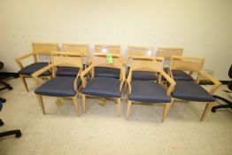 Cushioned Office Chairs, White Pine Finish, LOCATED SOUTH PLAINFIELD, NJ