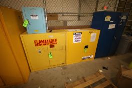 JustRite and Eagle Flammable Storage Cabinets, 30 Gal. Capacity, Overall Dims.: 43