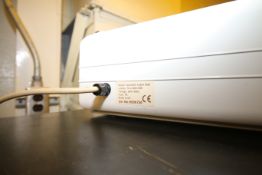 Quasar Illuminated Table, Model 1250X1000, S/N 0500720, 240V, Fuse 3A, with Yellow and White Light