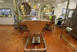 2015 WCB 5 HP Positive Displacement Pump with S/S Funnel Infeed, Model 024 U1, S/N 100000309747,