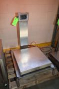 Weigh-Tronix S/S Digital Platform Scale, M/n QC-3265, Mounted on S/S Frame, 24
