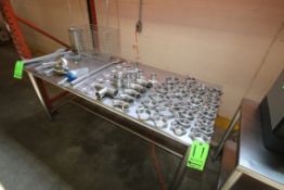 Lot of Assorted S/S Fittings, Includes (30) S/S Clamps Ranging From 1