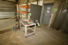 Cart Mounted Vise with Welding Screen, Includes Rigging Straps