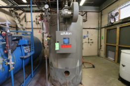 Fulton Vertical Natural Gas Boiler. Model FB-030-A, S/N 99535, 150 MWP, 1035 MD Lbs Steam/Hr, 5/16